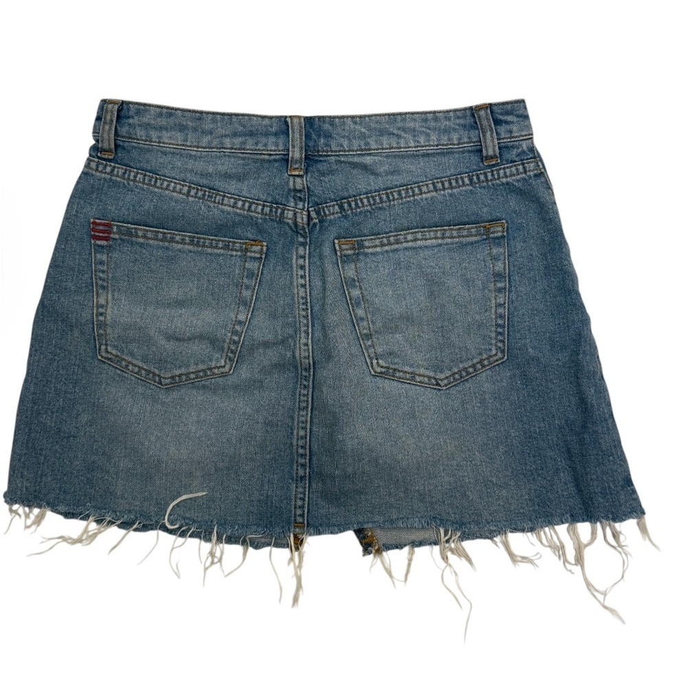 BDG Denim Mini Skirt with Frayed Hem Size S - Picture 2 of 3